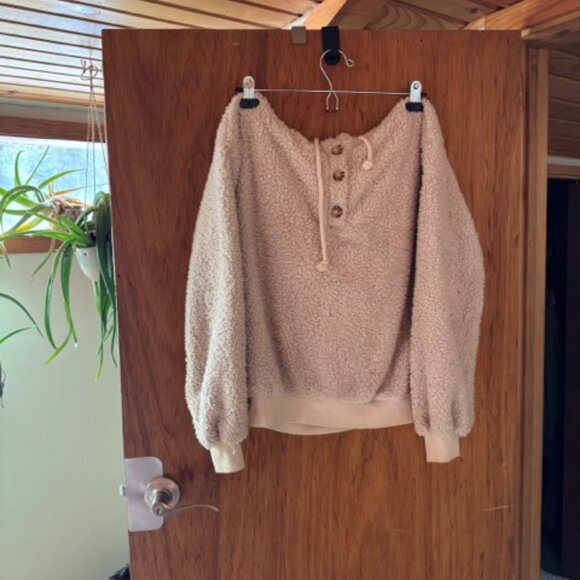 Soft Fuzzy Hoodie Womens Size S - Picture 4 of 5